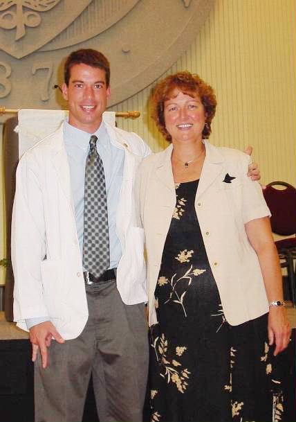 A photo of Brian Shaffer and his mother