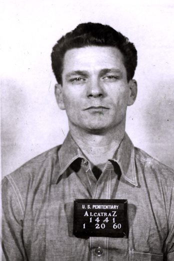 A mugshot of Frank Morris, one of the escapees in the Alcatraz prison escape.